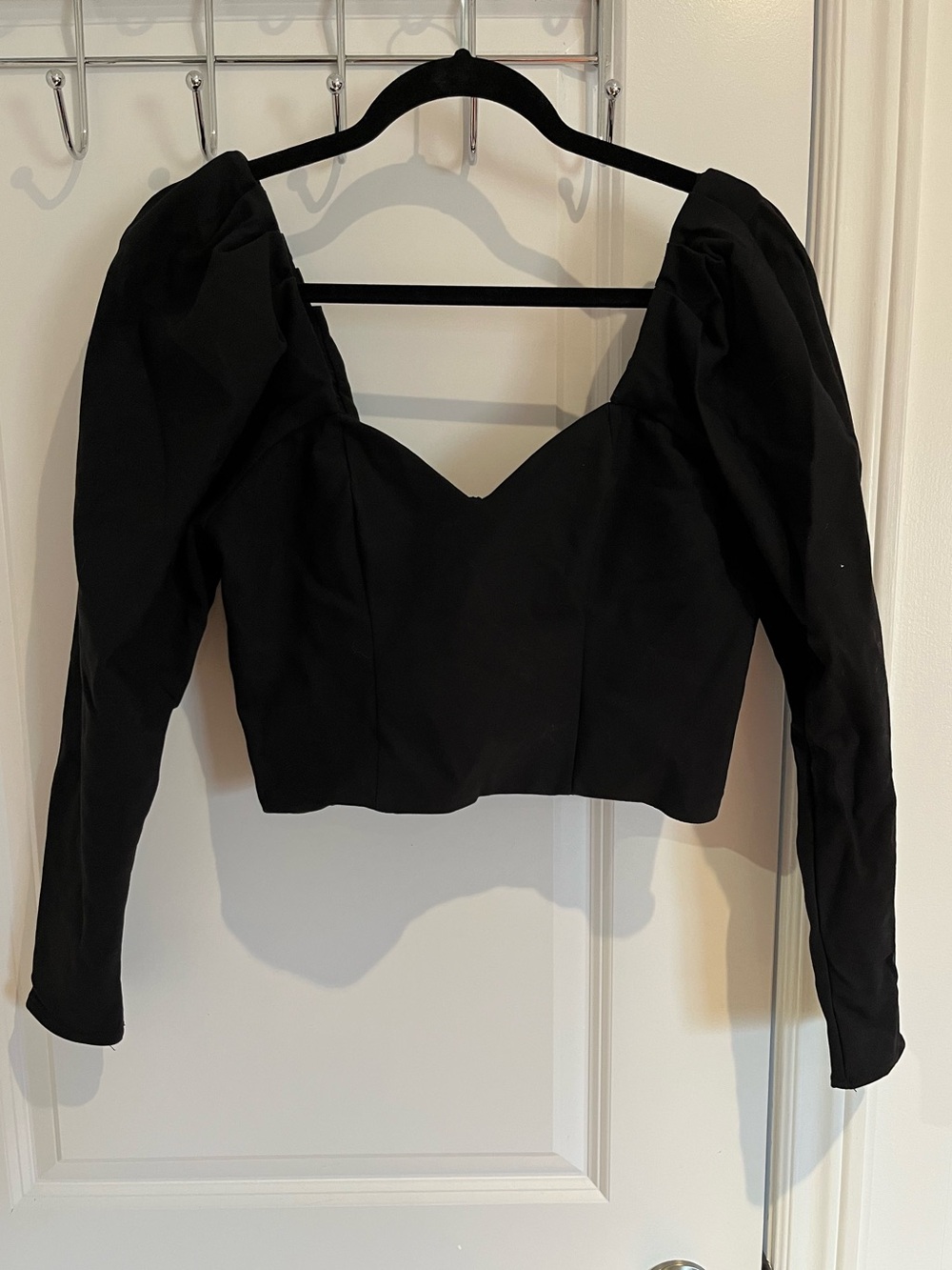 Long Sleeve Bustier Style Top
